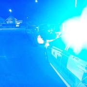 Police undertook a roadside drug test at the scene