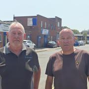 Colin Hodges, manager of Hodges Auto Centre and Tim Arnold, director of Hampshire Electroplating