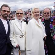 Bjorn Ulvaeus, Anni-Frid Lyngstad, Agnetha Faltskog and Benny Andersson at the Abba Voyage digital concert launch (Ian West/PA)