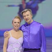 Jayne Torvill and Christopher Dean at Arena Square (Ian West/PA)