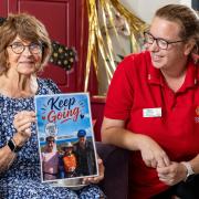 Dr Judy Benjamin with Colten companionship team leader Laura Sheldrake