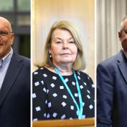 Cllr Nick Adams-King HCC Leader, Cllr Jill Cleary, NFDC Leader and Cllr Keith House, EBC Leader. Image: LDRS