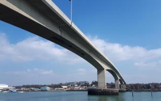 The Itchen Bridge in Southampton.