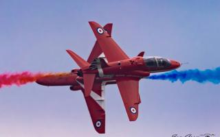 Ian Gray captured this incredible shot of The Red Arrows from Isle of Wight Armed Forces Day