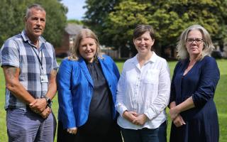 Mark Gray, PCC Donna Jones, Nicky Wilsenham, and  Marsh