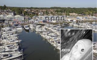 The incident took place at Swanwick Marina