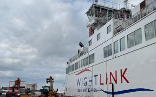 The Wight Sky was the first to undergo maintenance at Hythe Shipyard