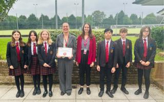 In recognition of the work Network Rail presented the school with a ‘Rail Safe Wessex’ award