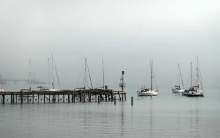 Fog at Priddy's Hard in Gosport