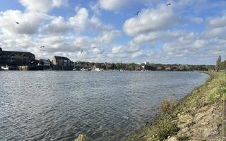 The River Itchen at Cobden Bridge in Southampton