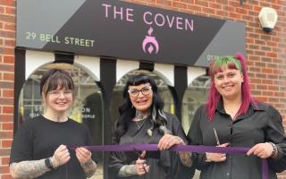 Verity Wall cuts the ribbon to officially open The Coven hair salon