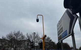 Temporary CCTV has popped up at Civic Centre Junction.