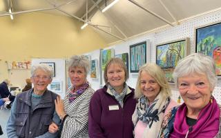 Colleen Cockroft, Hilary Buttle, Karen Holloway, Jane Evans and Pat Jeskins