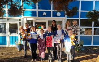 ‘We want to make a difference’: School pupils donate pyjamas and toys to hospital