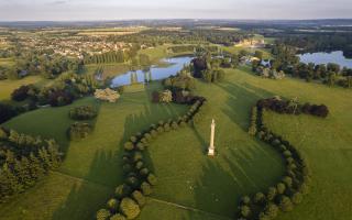 An aerial view of Blenheim Estate