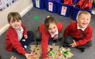 Children at Lydlynch Infant School in Lydlynch.