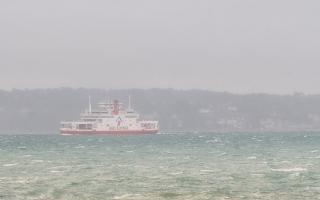 Ferry services have been scrapped as strong winds from Storm Darragh sweep across Southampton