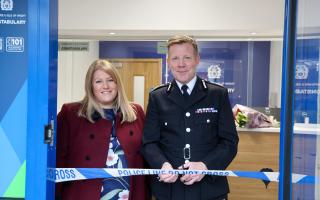 PCC Donna Jones and Chief Constable Scott Chilton opening Totton Police Station