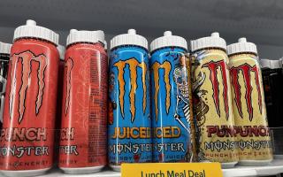 Security tags and stickers have been spotted on energy drink cans at a Southampton Southern Co-op store.