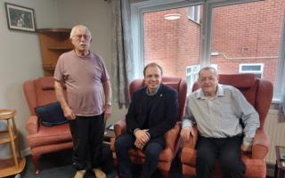 Darren Paffey MP with Abbeyfield House residents