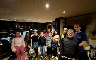 Young singers from Southampton and Portsmouth who feature on the single