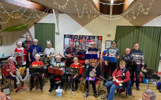 The Stokes Bay Strummers played their 500th gig at St Faith's Hub