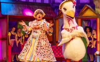 A scene from Mother Goose at Theatre Royal Winchester