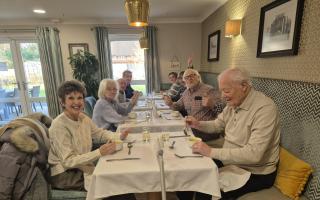 The Community Lunch Club meets monthly at Speedwell Court