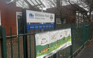 The entrance to Bitterne Park Primary School.