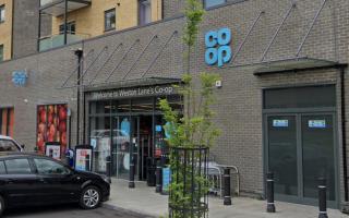 Co-op on Weston Lane, one of four shops raided in break-ins within two weeks.
