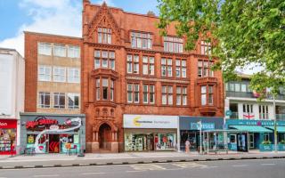 The two-bedroom flat is inside a character building above Greggs and other shops on Above Bar Street.