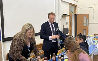 Darren Paffey, MP for Southampton Itchen, helped serve breakfast at the government-funded club.