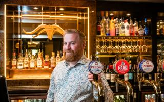 Miller and Carter Southampton general manager James Wright standing inside the restaurant in Bursledon has reopened following a 