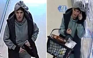 Police want to speak to a woman in connection with the reported shoplifting of around £100 in items.