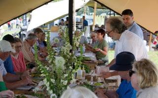 Salad making with Luke Holder at The Sping Table
