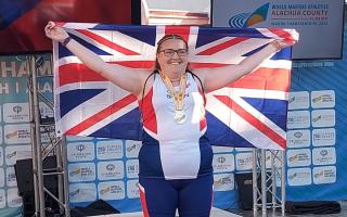 Suzy Wise wins double gold at World Masters Athletics Championships