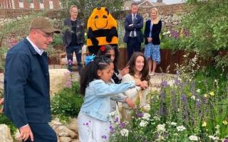 Chelsea Garden with designers and children