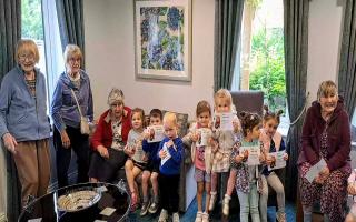 Care home and pre-school join forces for scavenger hunt