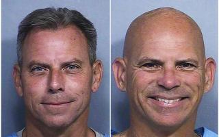 FILE – This combination of two booking photos provided by the California Department of Corrections shows Erik Menendez, left, and Lyle Menendez (California Dept. of Corrections via AP, File)