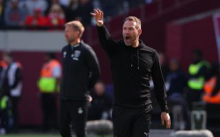West Ham v Southampton in the Premier League match at the London Stadium 19th April 2025.