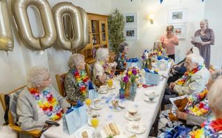 Ten centenarians gather in Hampshire for a rare reunion and celebration