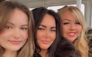 Granddaughters Madison, Elle and Samantha O'Hara, who all work at The Lord Nelson