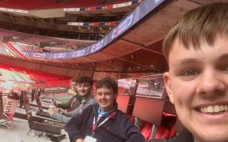 Front to back: Will Charlton, Jamie Somerville, Freddie Dorman, Alex Aitken