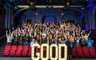 Staff and students of South Hampshire College Group celebrate its new Ofsted rating.