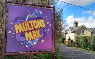 The entrance to Paultons Park