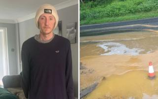 Cyclist Kurt Cann, pictured, “could have died” after he plunged into a sinkhole on Hythe Bypass, his concerned family have warned