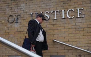 Christopher Dalby leaving the court