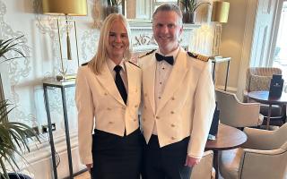 Lauren Lucas with Captain Sam Mitchell at The Grand, Brighton