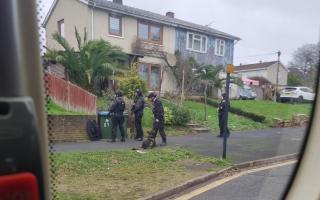 Armed police raided a property on Weston Lane yesterday, seizing an imitation firearm and making one arrest.