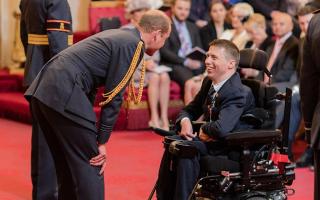 Paralympic champion David Smith honoured in meeting with Prince William
